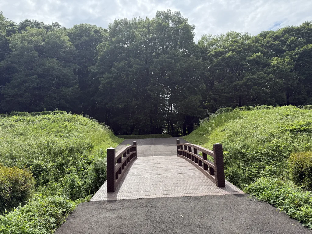 飛山城址の橋