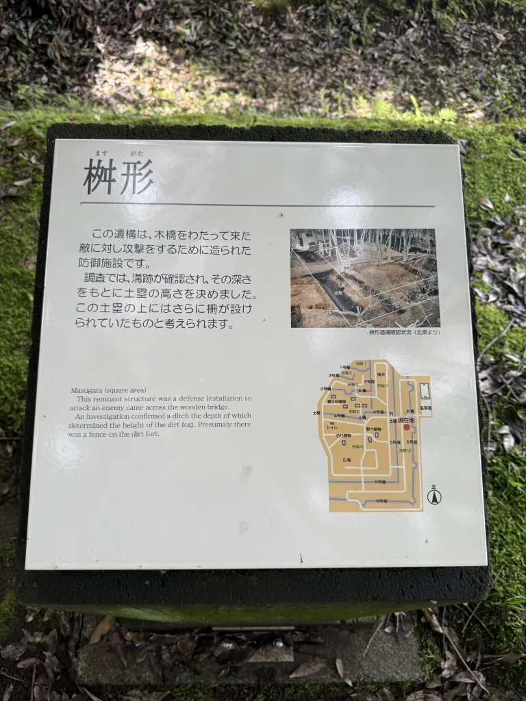 飛山城址の枡形地形