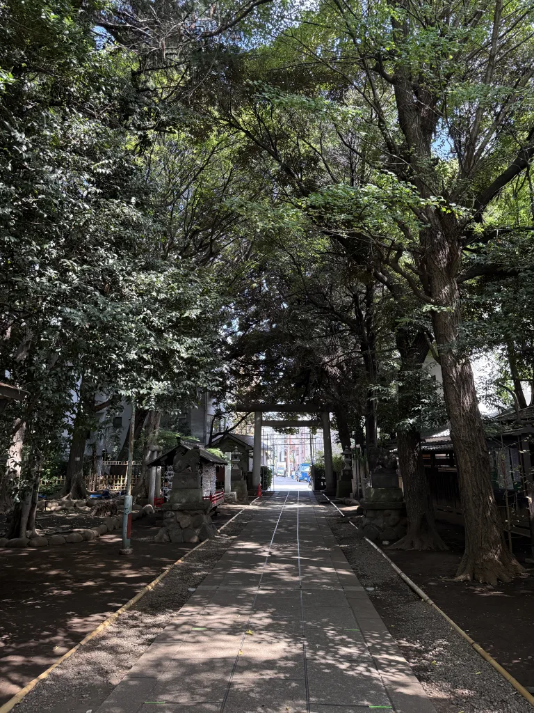 天祖神社の参道