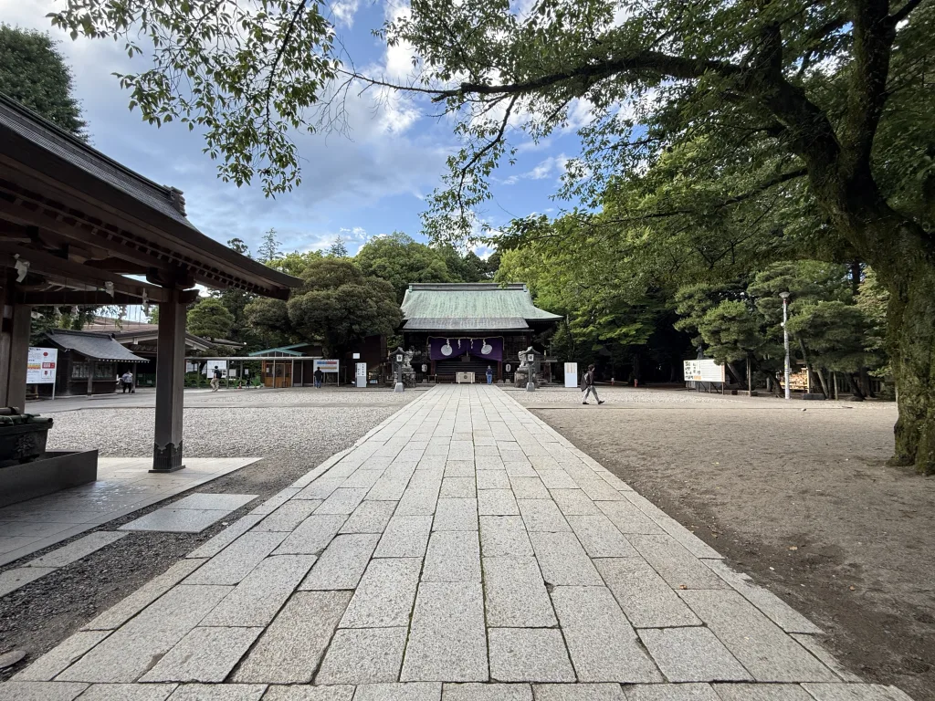 宇都宮二荒山神社の境内