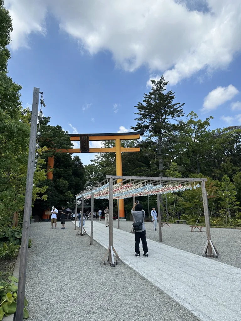 川越氷川神社の風車