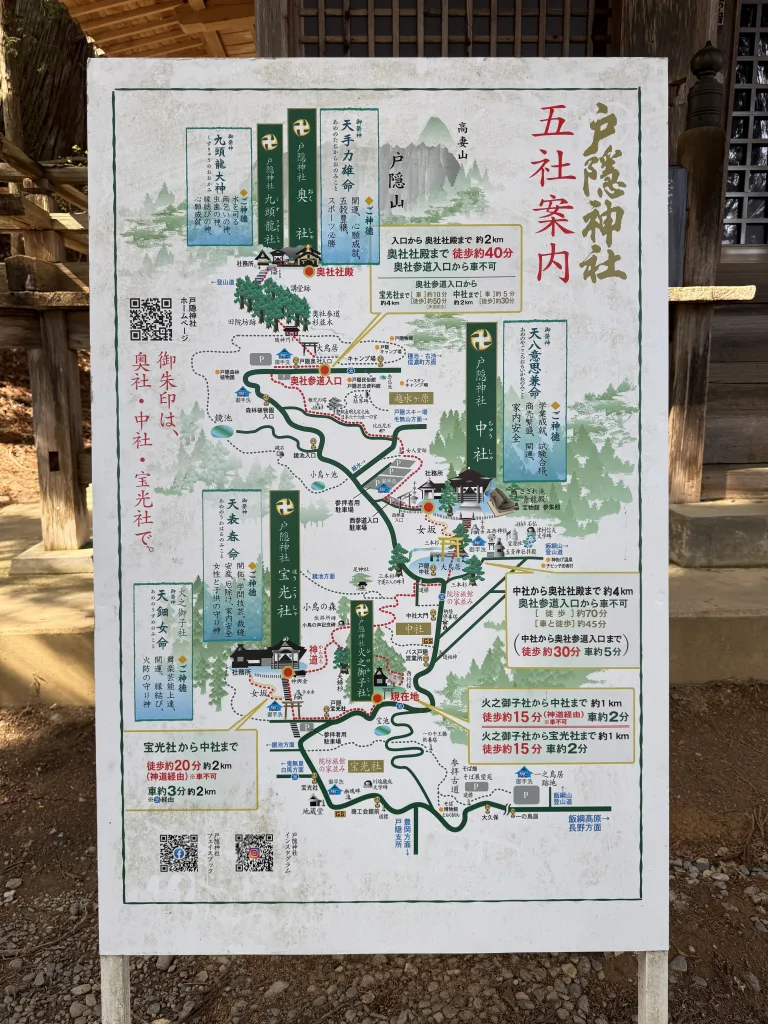 戸隠神社の案内