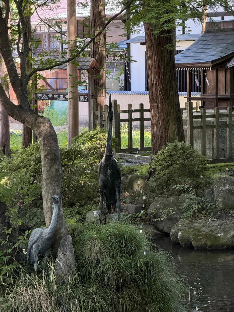 下社秋宮の噴水