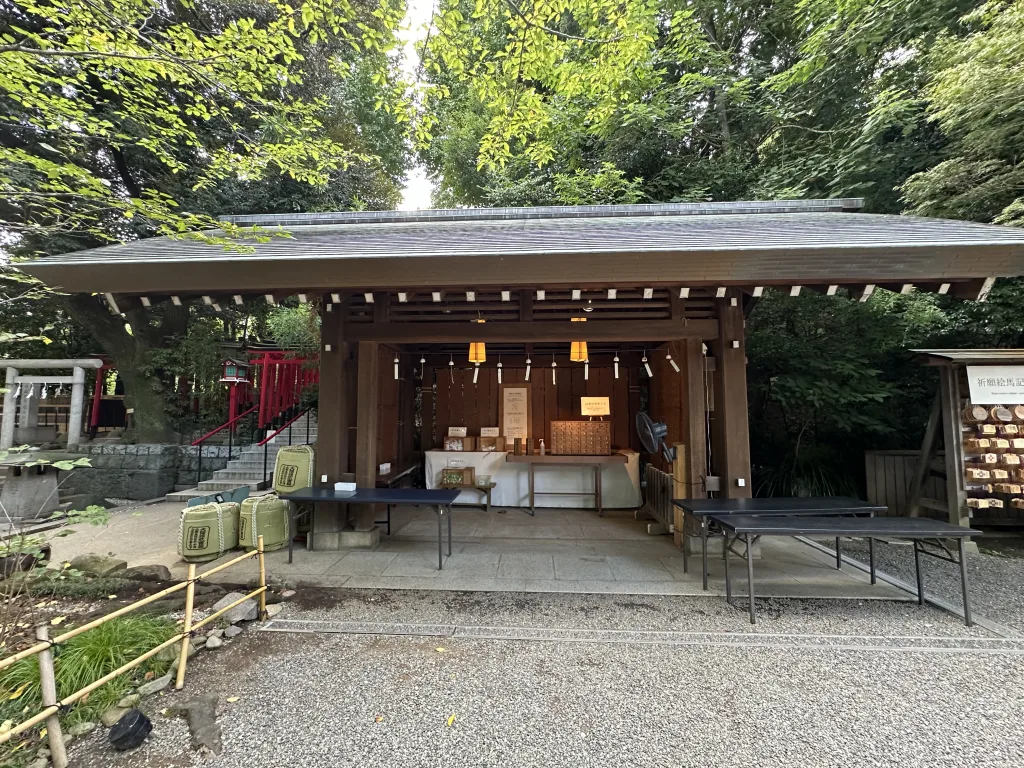 乃木神社のおみくじ売り場