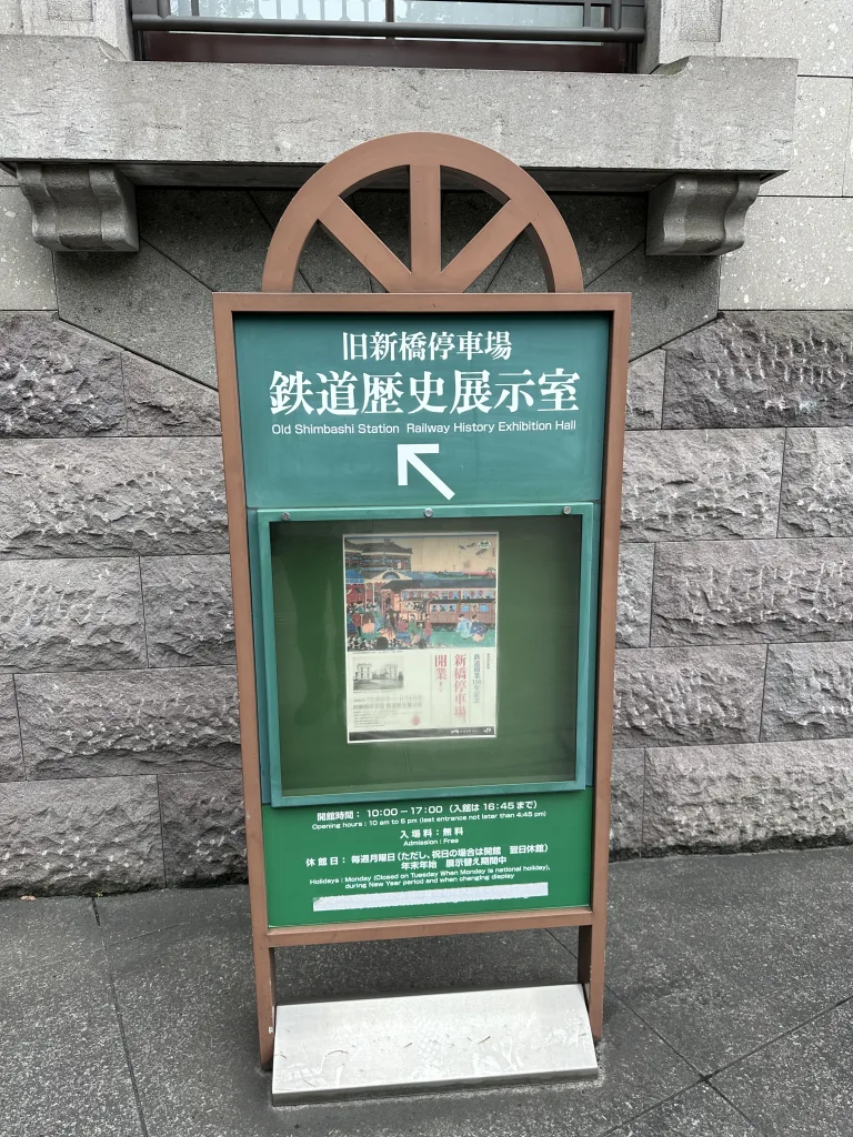 鉄道展示室の案内